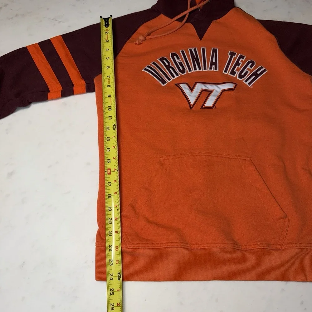 Champion Virginia Tech Hokies Hoodie – Orange & Maroon‎ – Men's Medium - Picture 6 of 11
